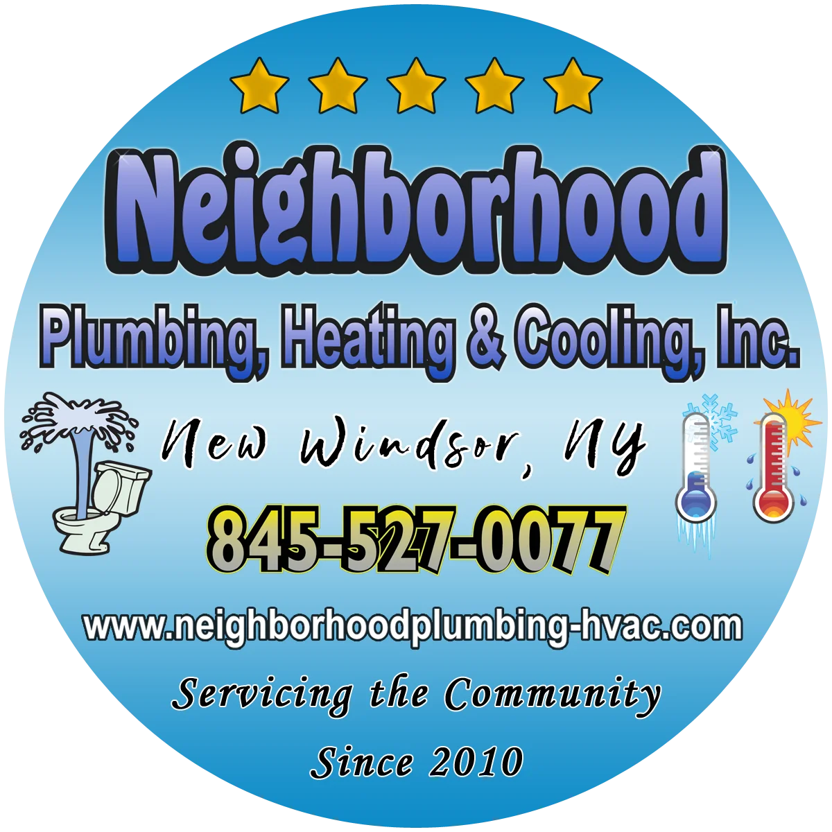 Neighborhood Plumbing Sticker