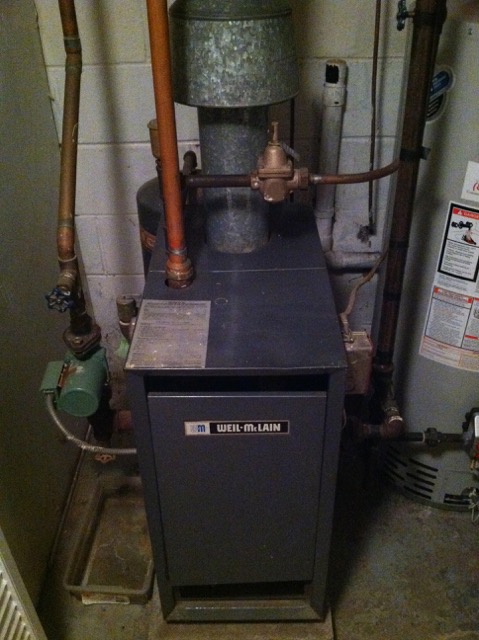 Gas Boiler Before 